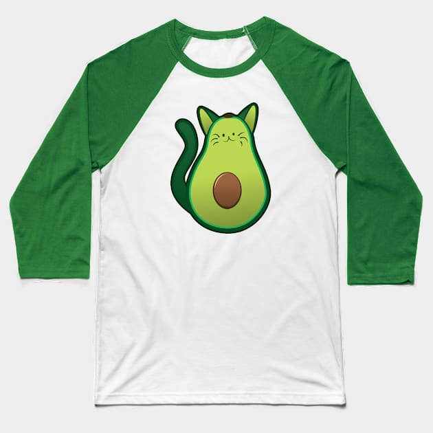 Avocato Baseball T-Shirt by gingerkittenenterprises